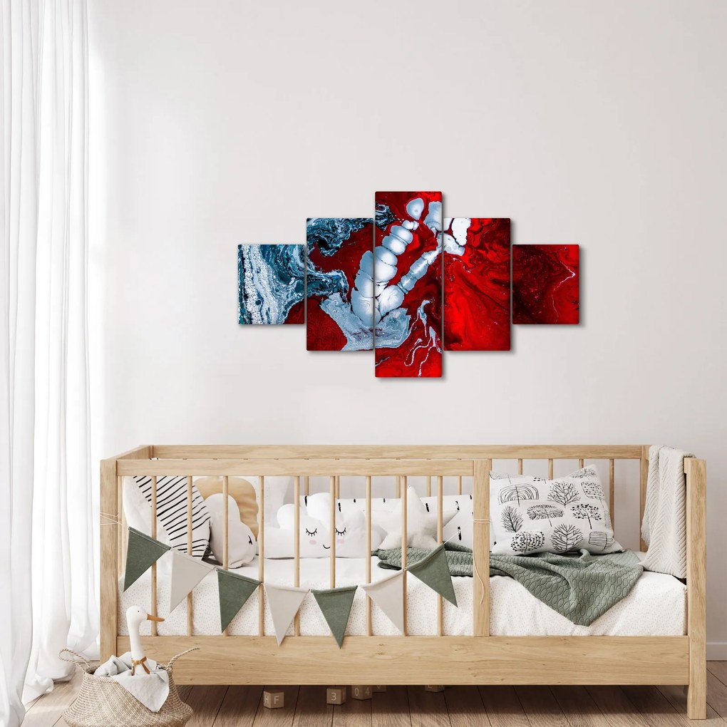 Obraz abstrakcyjnych plam (125x70 cm)