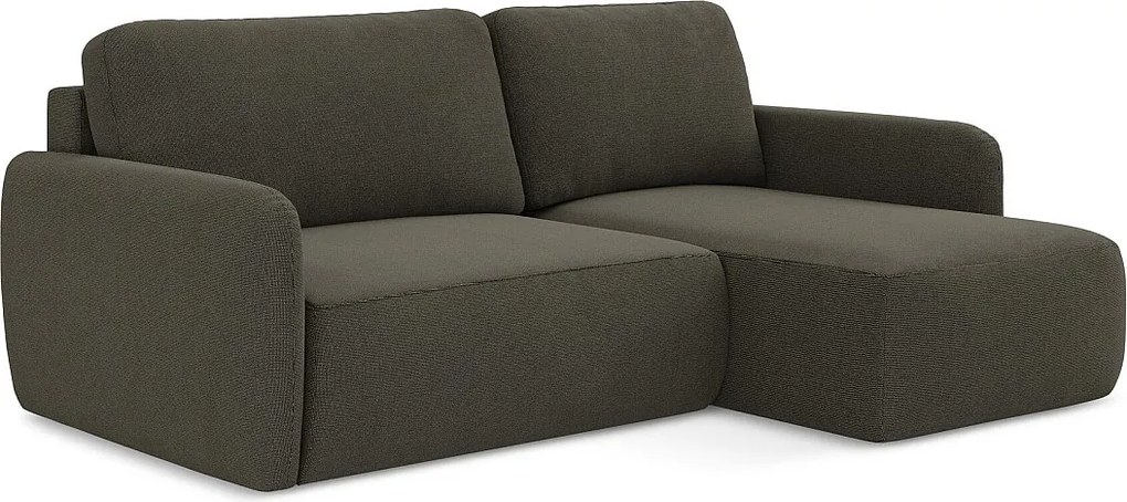 Narożnik prawostronny z funkcją spania - z tkaniny strukturalnej - kreci - LILO