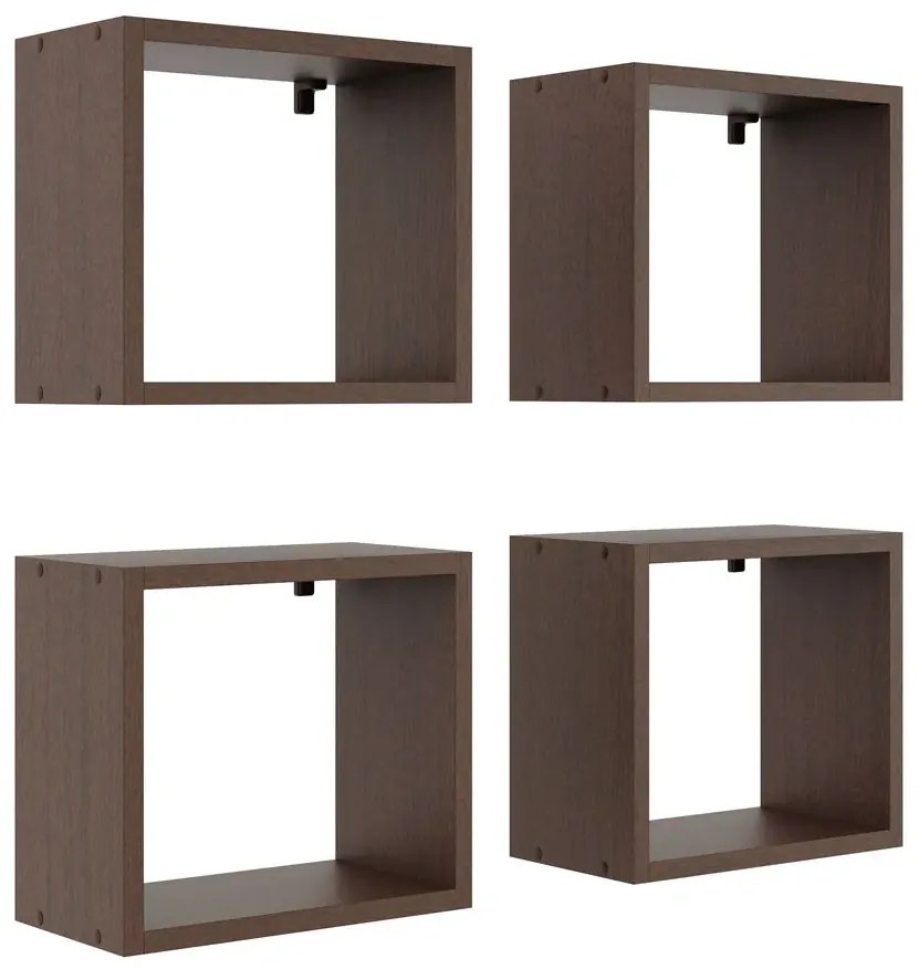 Kwadratowe półki wiszące na kwiaty wenge Z2-G98