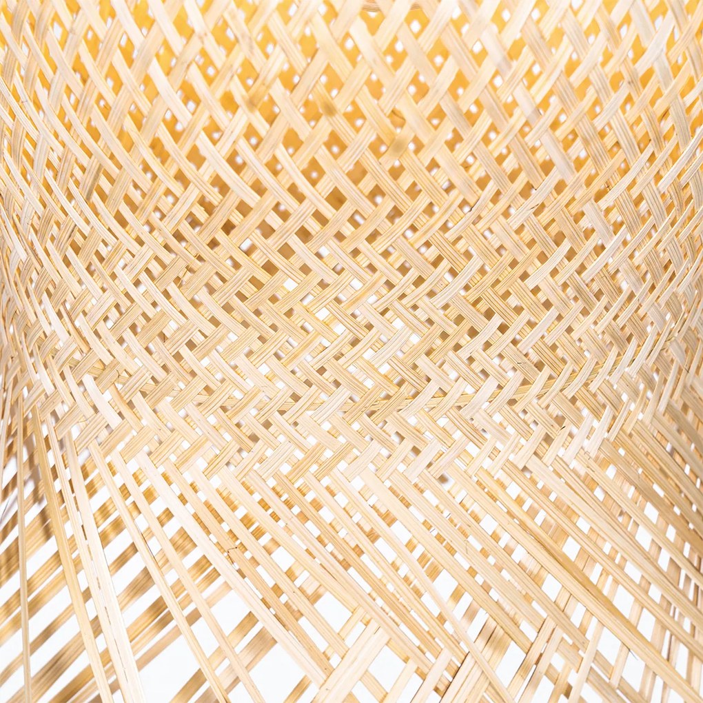 Orientalna lampa wisząca zewnętrzna bambusowa IP44 - Carlos