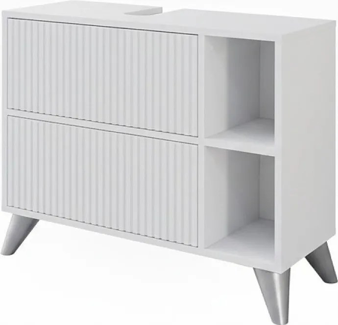 Szafka pod umywalkę biały 80x30x62 leano