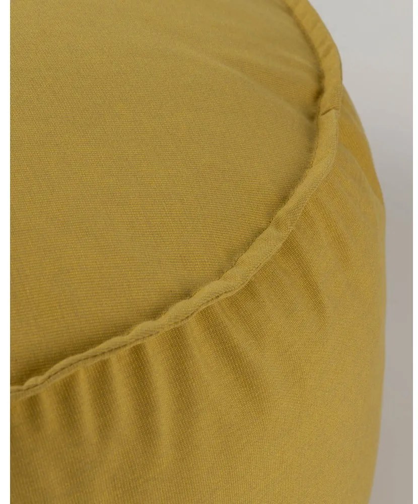 Musztardowy puf Nedra – Kave Home