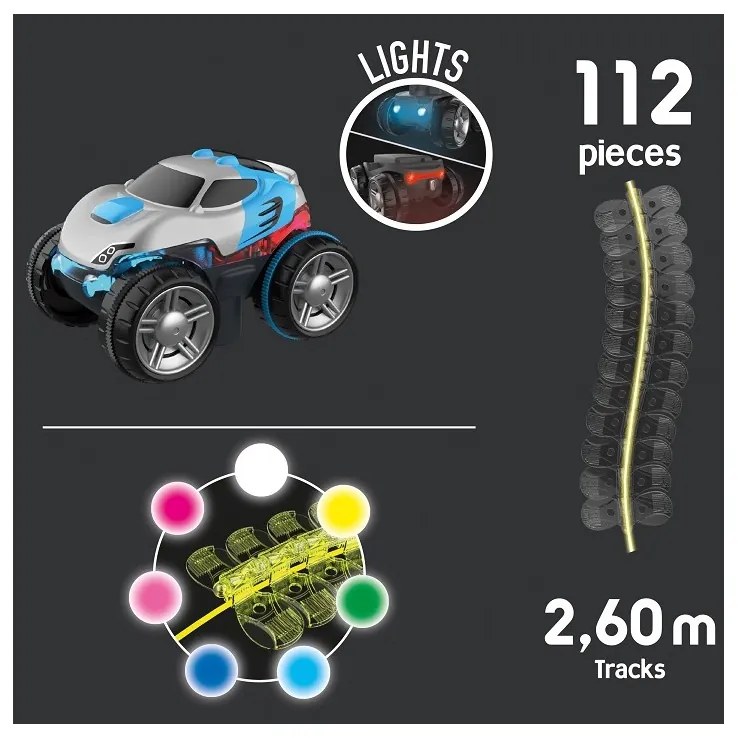 Smoby flextreme neon tor samochodowy z autem zestaw startowy