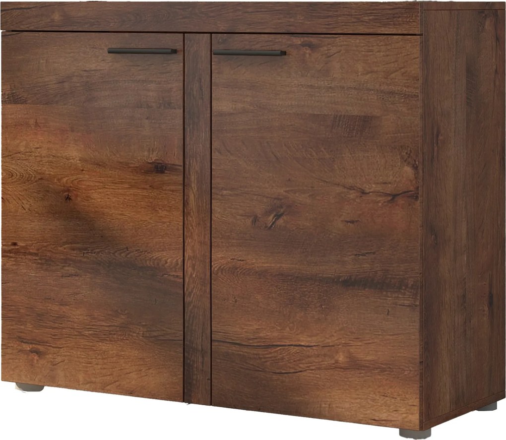 Komoda RITMO - Brązowy / Front Brązowy / 97 cm