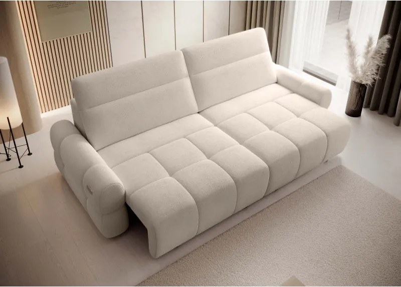 Sofa MATEO z funkcją RELAX i elektryczną regulacji siedziska tkanina PERFECT HARMONY 02 WERSAL