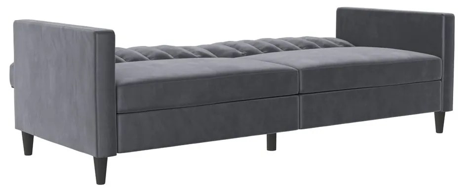 Szara aksamitna sofa 207 cm Celine – Støraa