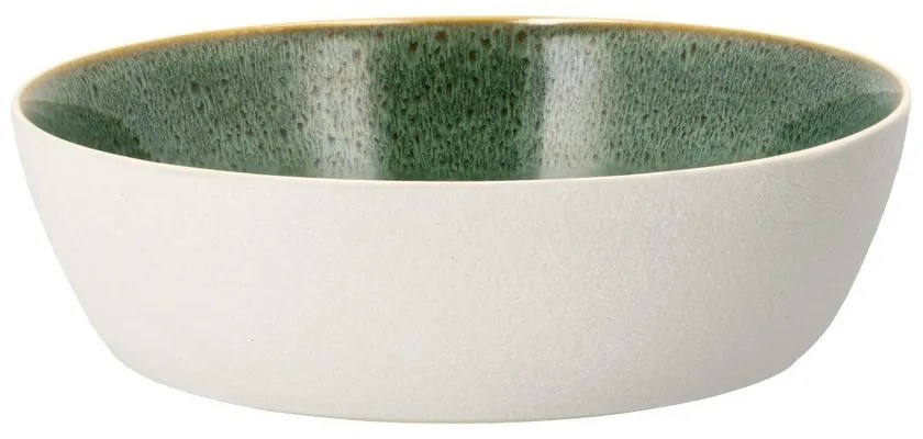 Biało-zielona kamionkowa miska 850 ml Gastro White/Green – Bitz