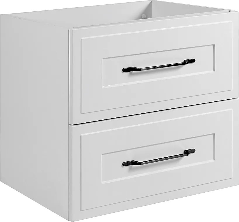 Szafka podumywalkowa w stylu klasycznym, biała, 60 x 57 x 46 cm