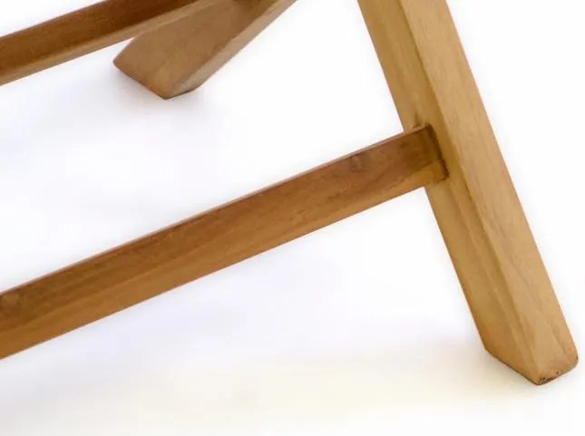 Składane krzesło DIVERO z drewna tekowego