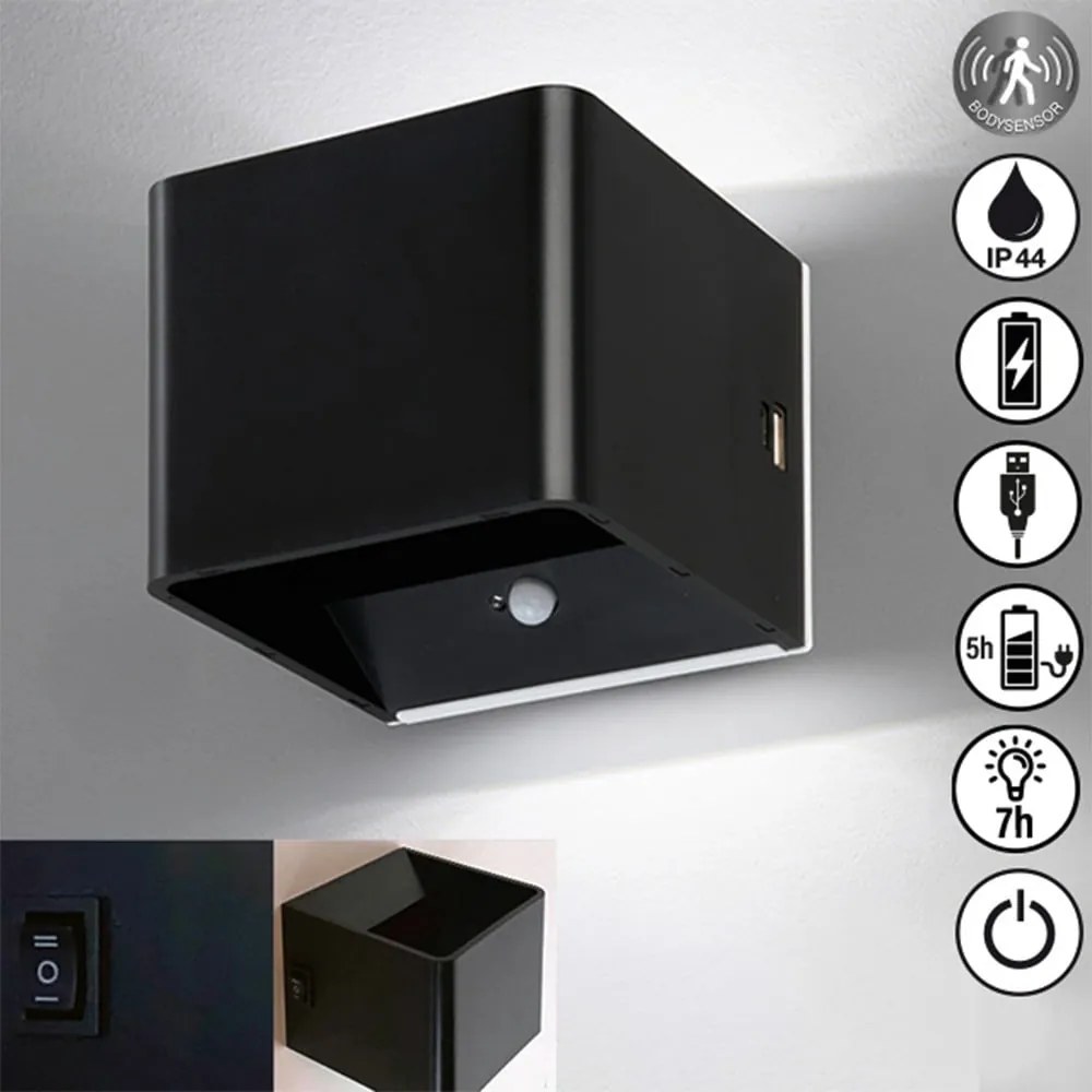 Czarny kinkiet LED Magnetics – Fischer & Honsel
