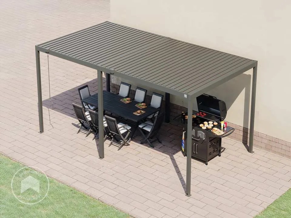 PRIMEYARD 3x5,5m Pergola Deluxe, lamelowa, antracyt - (GFPV01106)