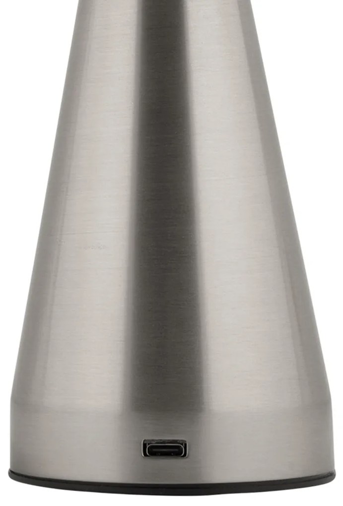 Lampa stołowa grzybek LED RACHEL, bezprzewodowa, Ø 15,5 cm