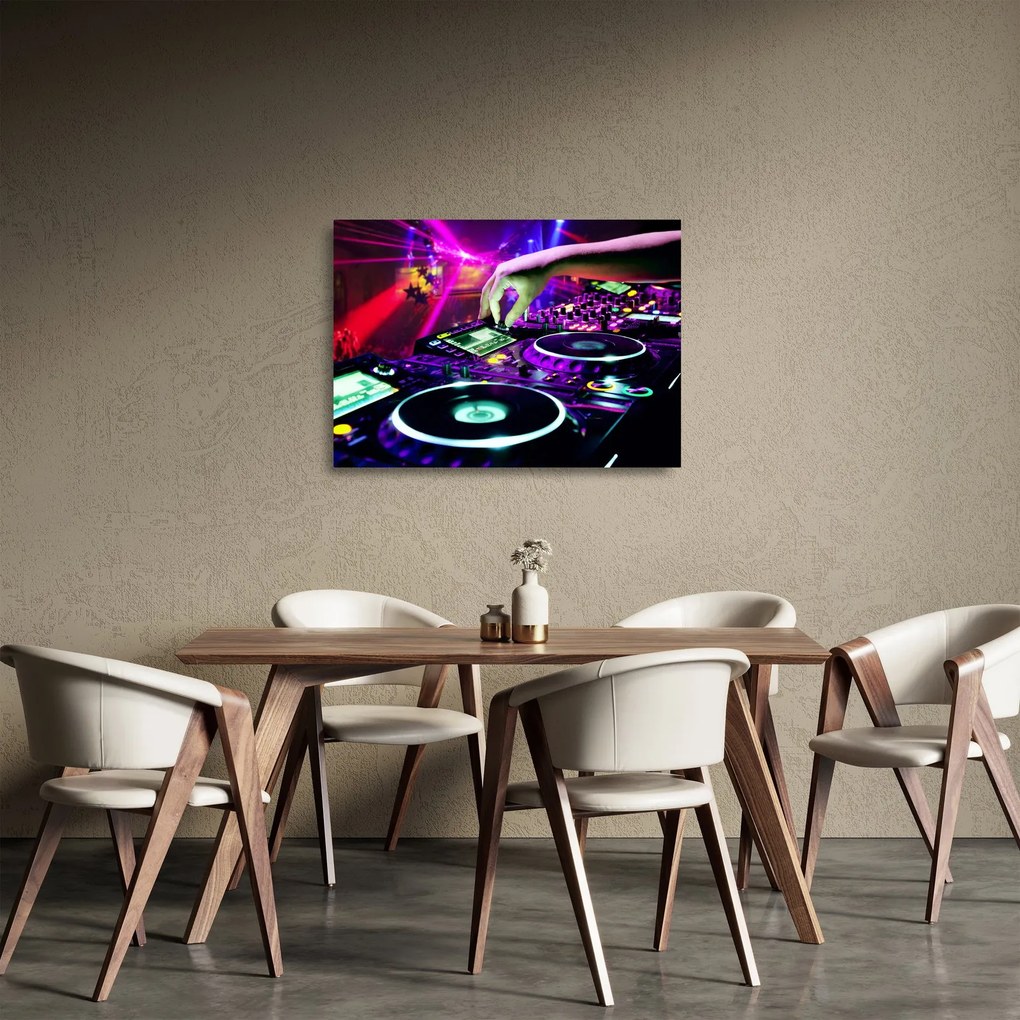 Obraz na szkle - DJ (70x50 cm)