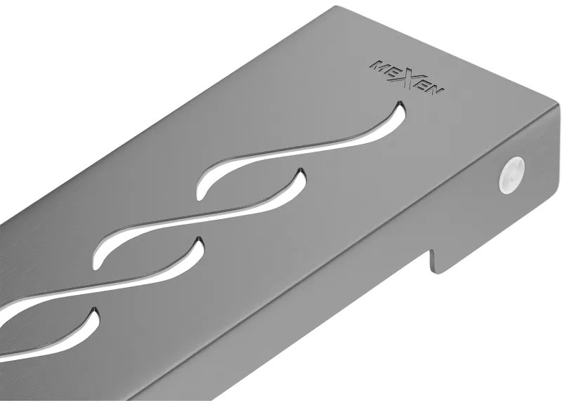 Mexen Flat M18 maskownica do odpływu liniowego 100 cm, gun gray szczotkowany - 1E23100