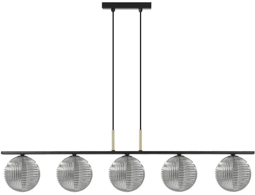 Pięciokloszowa lampa sufitowa szklana Z7-G18