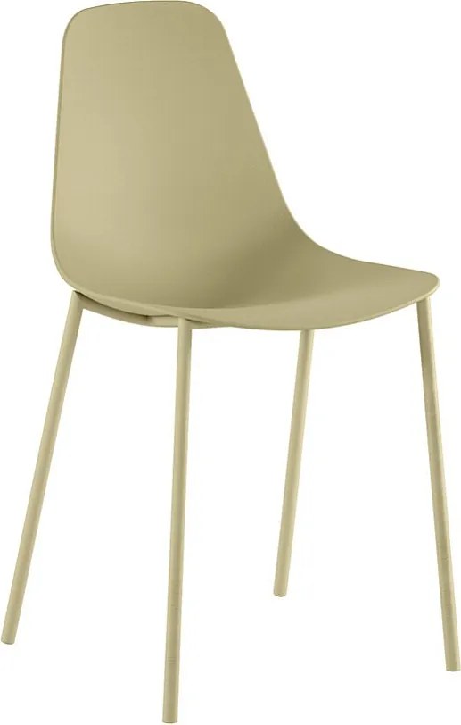 Frida - żółte krzesło polipropylenowe 4 szt.