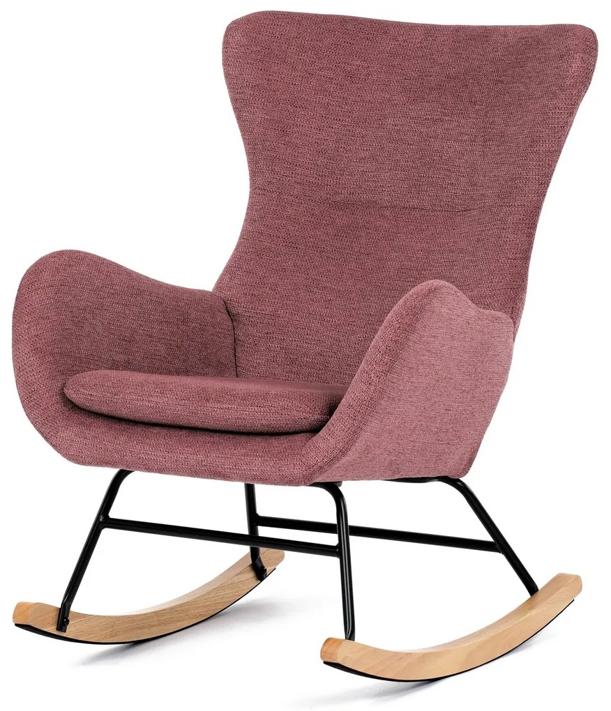 Fotel bujany PINK2, różowy
