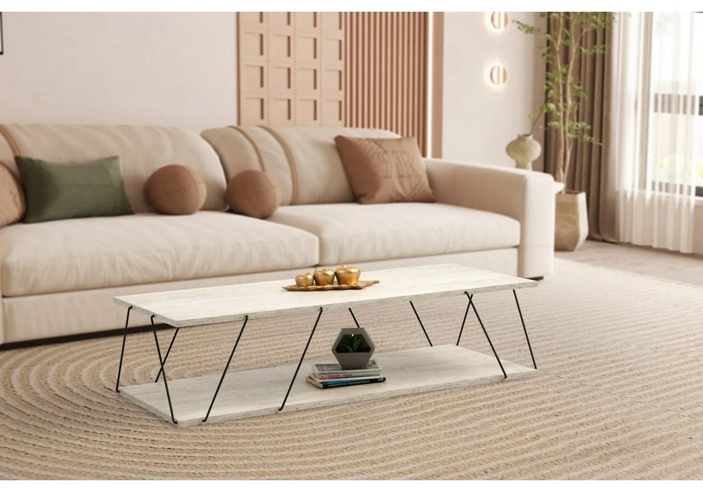 Stolik konferencyjny Labranda Travertine and Black