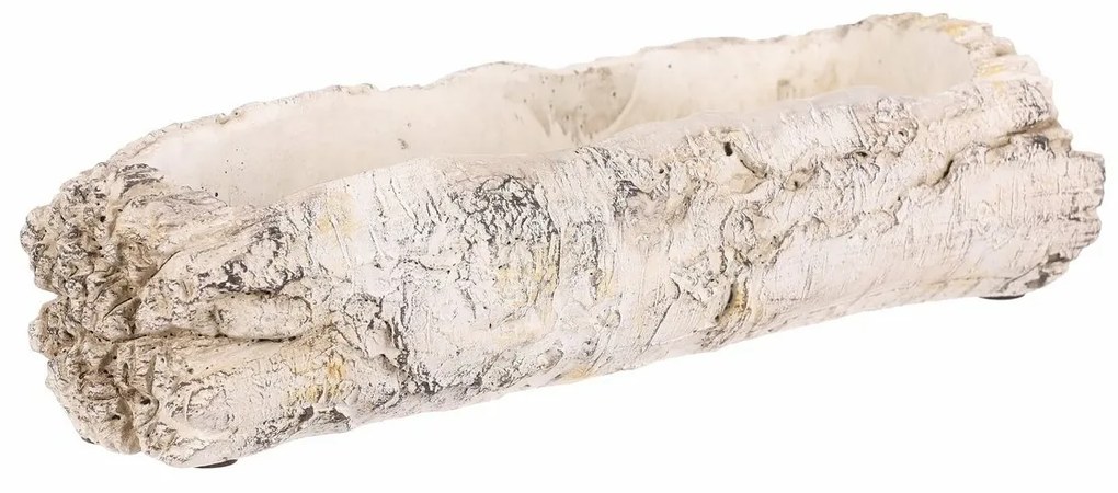 Osłonka na kwiaty - skrzynka, imitacja brzozy, 32 x 12 x 8 cm, 32 cm