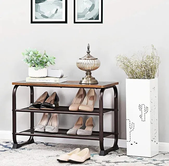 Szafka na buty z siedziskiem w stylu loft - Horik