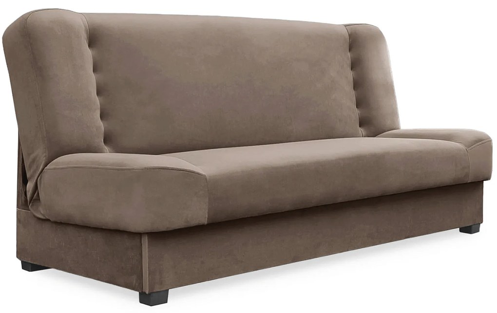 Sofa z Funkcją Spania PIANO Rozkładana Wersalka Dwuosobowa Beżowa Nowoczesna do Salonu
