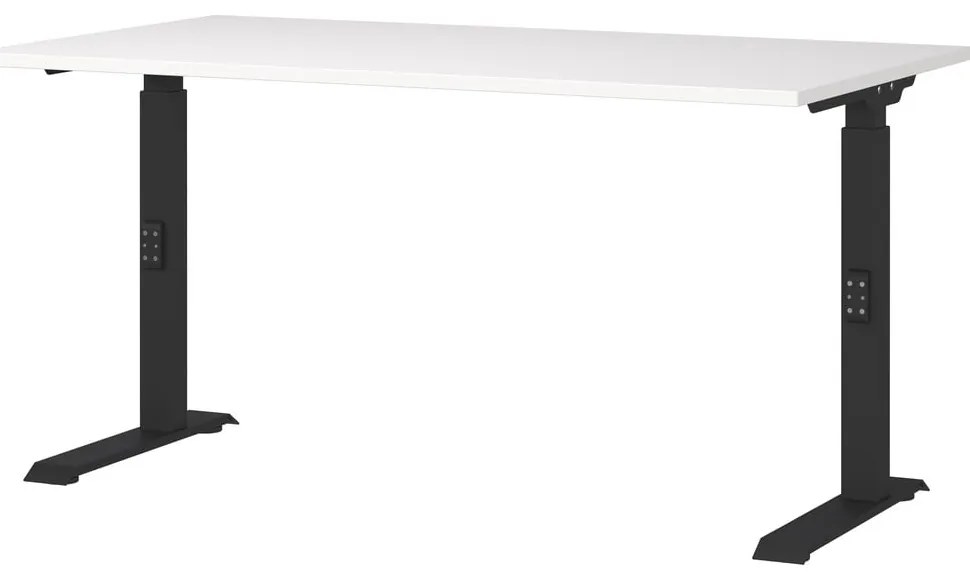 Biurko z regulacją wysokości z białym blatem 80x140 cm Downey – Germania