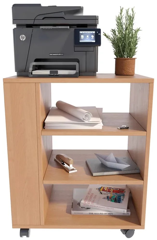 Szafka na drukarkę na kółkach olcha W1-W82