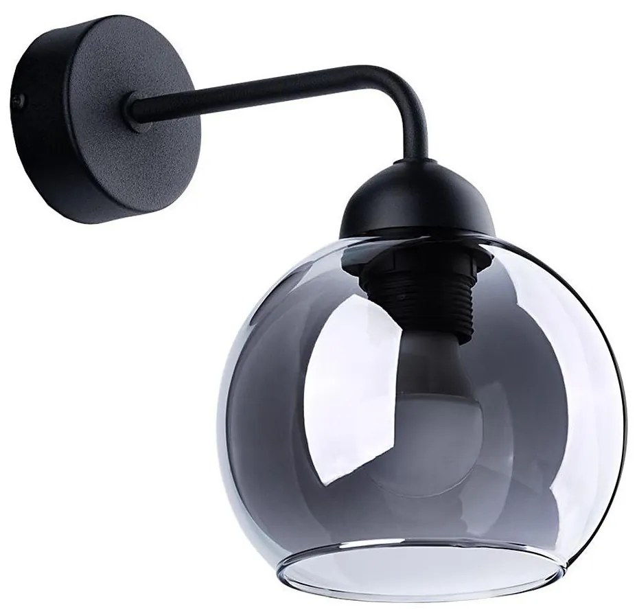 Sollux SL.1139 - Lampa ścienna ALINO 1xE27/60W/230V czarna