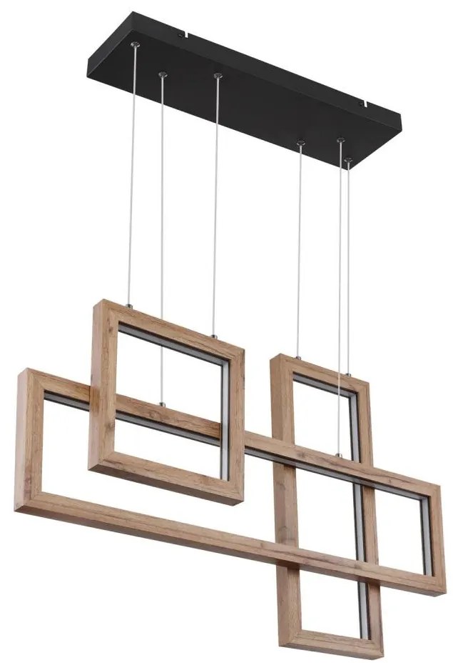 Globo 67287H1 - Lampa wisząca na lince MANDERA LED/40W/230V brązowa