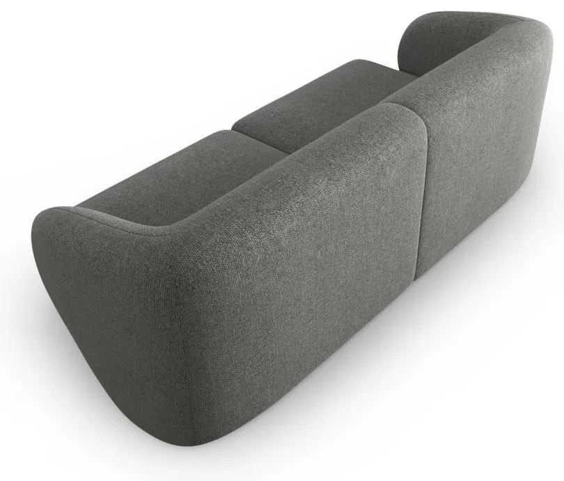 Szara sofa z tkaniny szenilowej 188 cm Paolo – Milo Casa