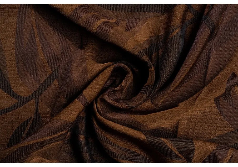 Ciemnobrązowa zasłona 210x245 cm Nydia – Mendola Fabrics