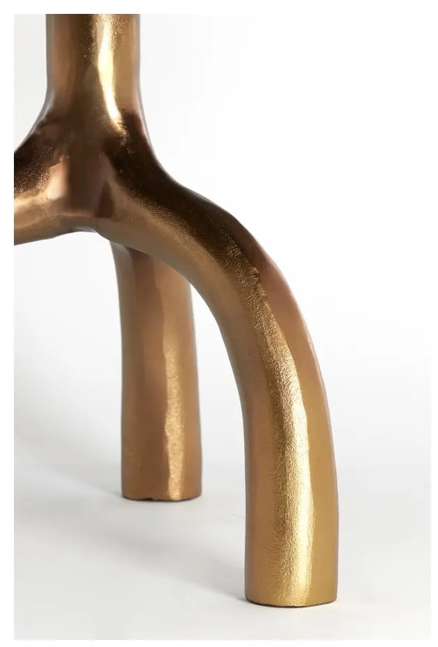 Szklany okrągły stolik w kolorze brązu i beżu ø 65 cm Mello – Light &amp; Living