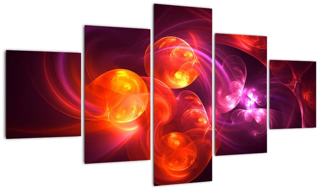 Obraz nowoczesnej abstrakcji (125x70 cm)