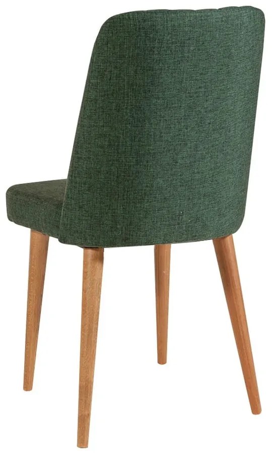 Zielone aksamitne krzesło Stormi Sandalye – Kalune Design