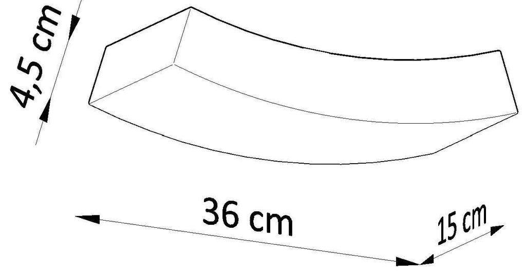Kinkiet ceramiczny HATTOR biały SOLLUX  LIGHTING