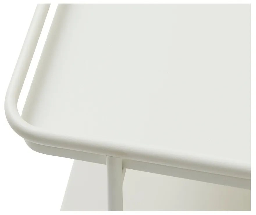 Jasnoszary metalowy stolik 55x110 cm Yuba – Unique Furniture