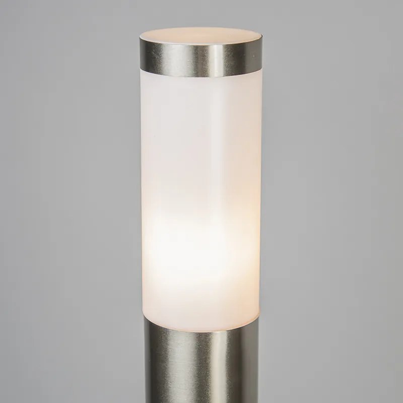 Zewnetrzna Nowoczesna lampa ogrodowa słupek stal 110 cm IP44 - Rox Nowoczesny Oswietlenie zewnetrzne