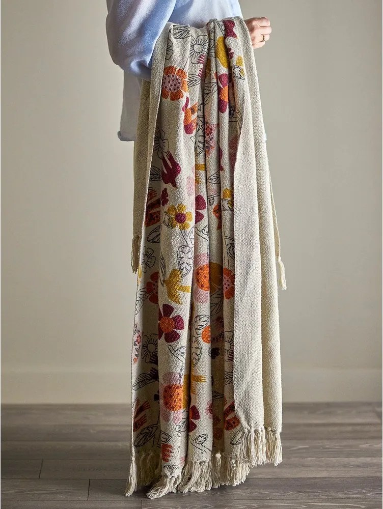Koc z mieszanki bawełny 130x160 cm Vivielle – Bloomingville