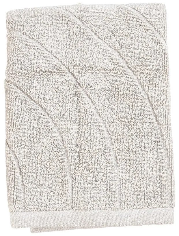 Jasnoszary bawełniany ręcznik frotte 50x70 cm Time – Zone