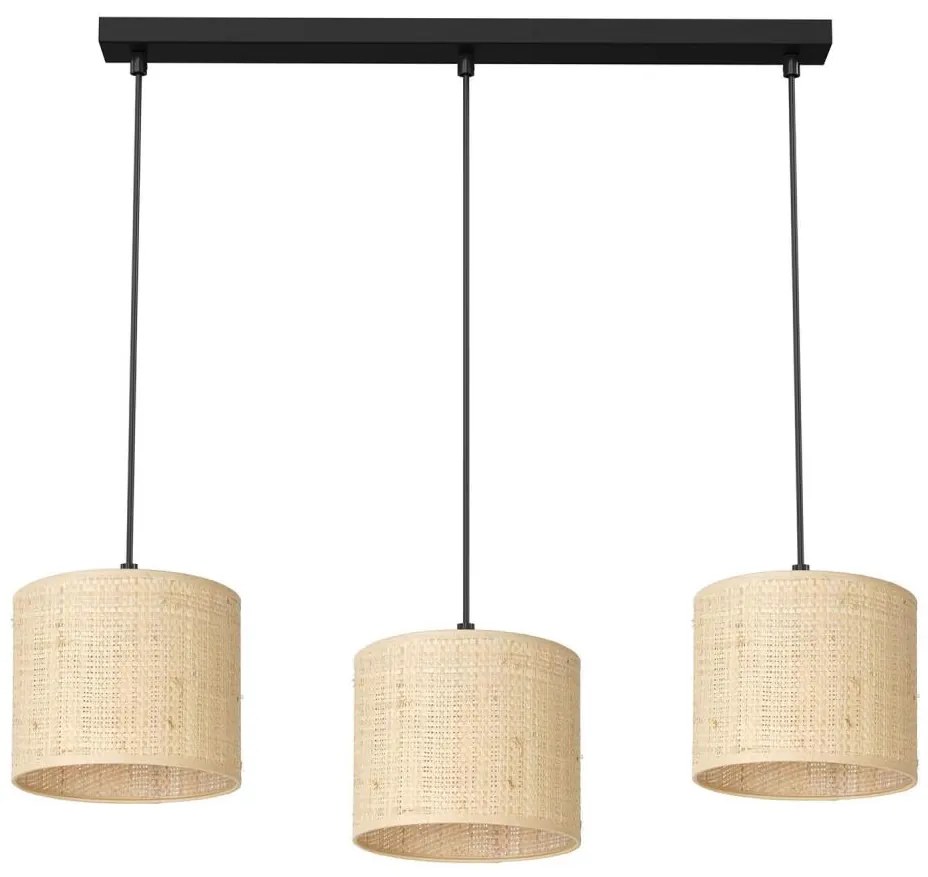 Lampa wisząca RATTAN 3xE27/60W/230V rattan