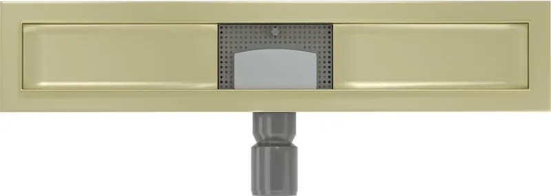 Mexen Flat korpus do odpływu liniowego 50 cm, złoty szczotkowany - 1A15050