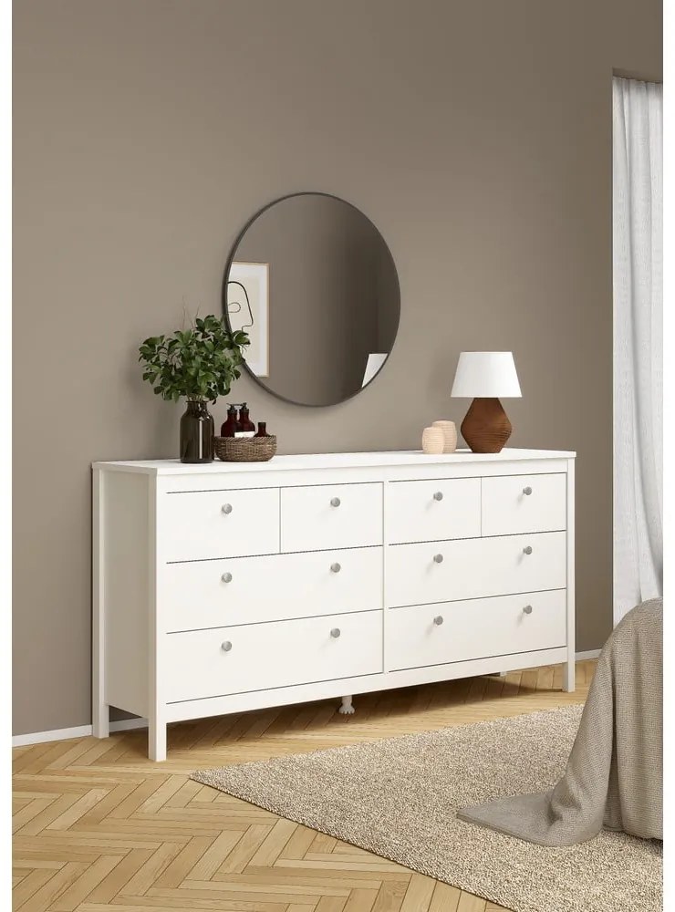 Biała niska komoda 159x80 cm Madrid – Tvilum