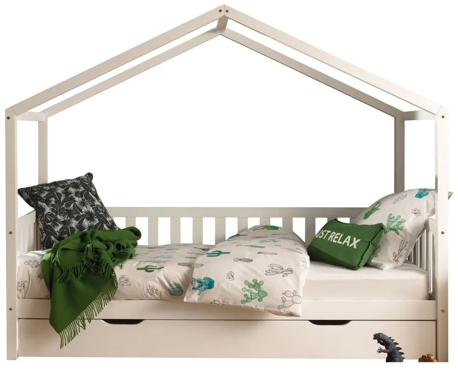 Biała szuflada pod łóżko dziecięce 90x200 cm Dallas – Vipack