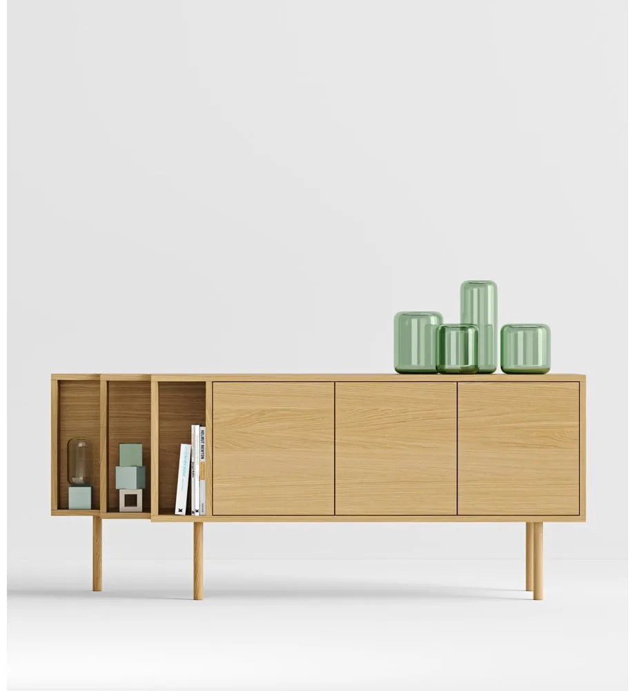 Komoda w dekorze dębu w naturalnym kolorze 189x65x44 cm Shift – Woodman