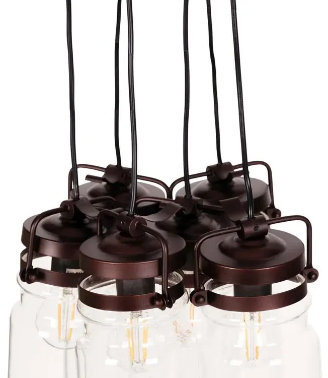 Nowoczesna lampa wisząca z 6 szklanymi kloszami - 15X A782 L3-A40