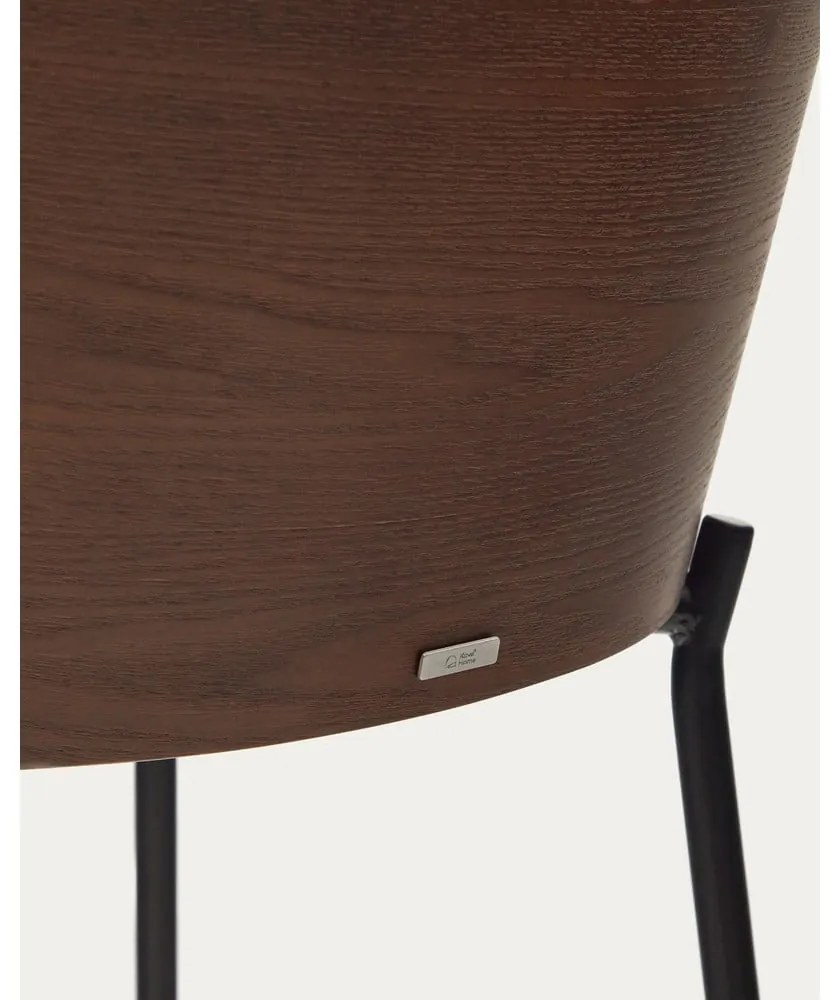 Brązowo-beżowy hoker (wysokość siedziska 77 cm) Eamy – Kave Home