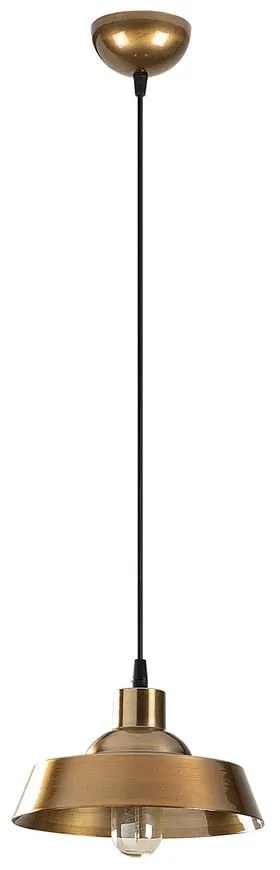 Lampa wisząca w kolorze złota z metalowym kloszem ø 22 cm Berceste – Opviq lights
