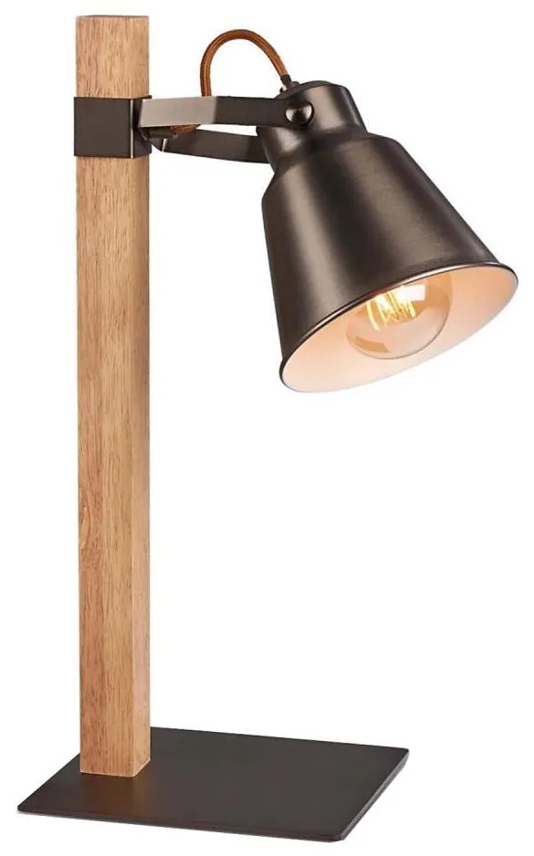 Briloner 7406-014 - Lampa stołowa TALE 1xE27/25W/230V brązowa