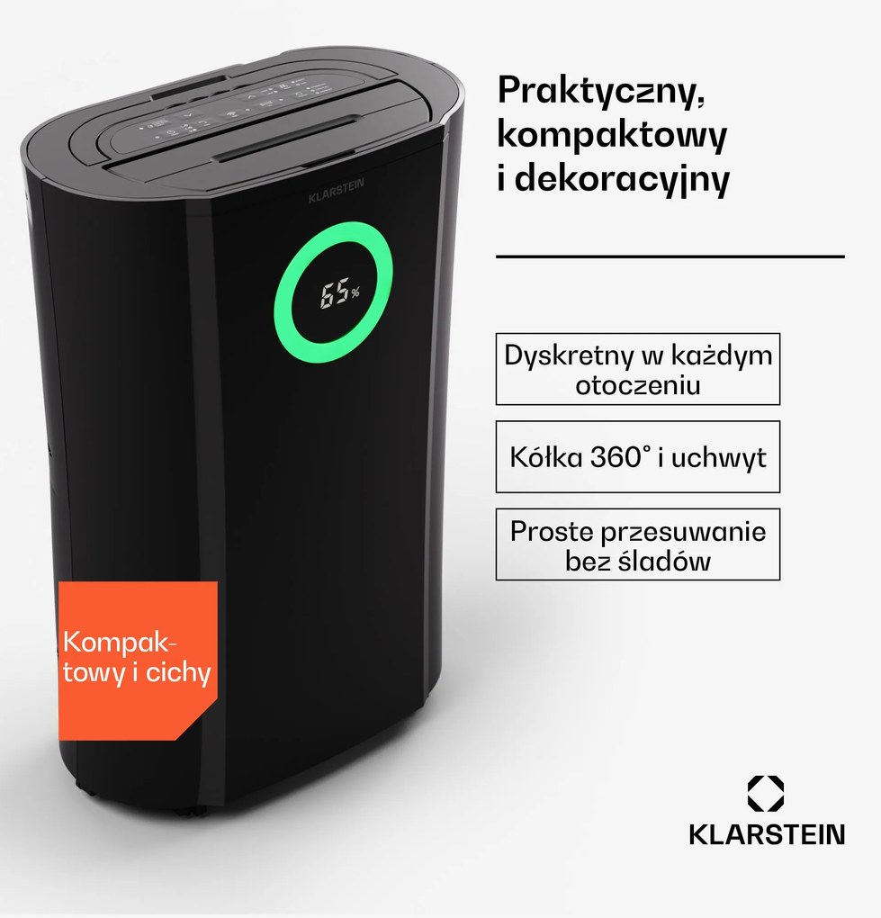Klarstein DryFy Pro Smart 20L/24h 4L Osuszacz powietrza Czarny