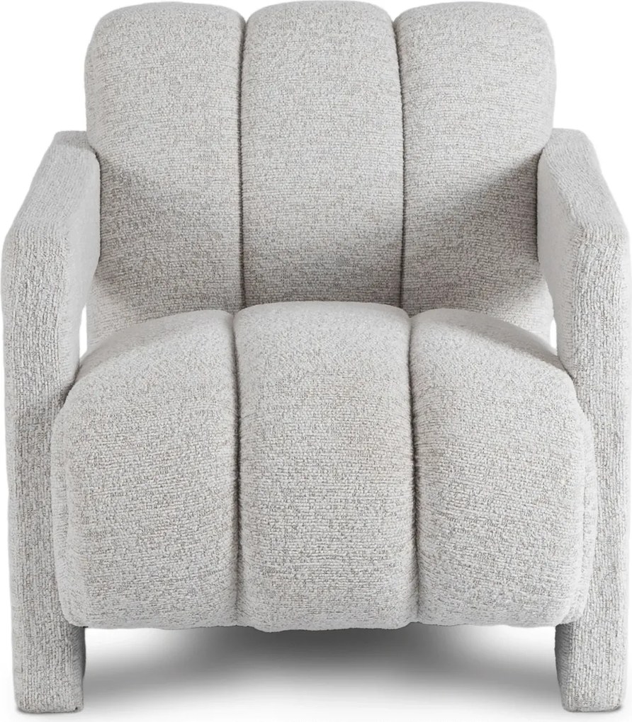 Szary fotel nowoczesny do salonu T7-K89